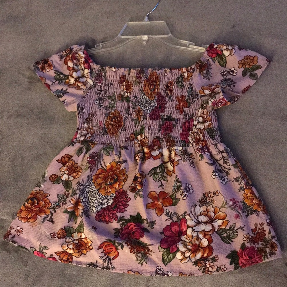 Purple Floral Blouse